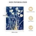 thumbnail image 2 of COMIO Navy Blue Botanical Wall Art Vintage Boho Plant Wall Art for Living Room Decor Royal Blue White Flower Pictures Floral Poster Canvas Prints Artwork Bedroom Home Decoration, 2 of 5