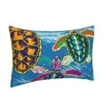 thumbnail image 2 of Bingfone Little Sea Turtles Standard Size Pillowcase, Long Staple Pure Cotton Envelope Closure Pillow Cover,20"X30", 2 of 9