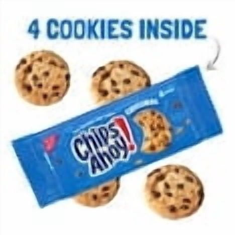 CHIPS AHOY! Chocolate Chip Cookies Snack Packs, 1.55 oz., 24 pk. with white bowl by OMA
