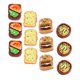 thumbnail image 2 of Artificial Food Model Resin Faux Bread Pizza Set for Decor 18Pc, 2 of 5