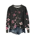 thumbnail image 2 of Heisall Womens Cardigan Long Sleeve Round Neck Button Front Casual Open Front Floral Print Winter Daily Wear Fashion Outerwear, 2 of 4