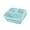 Green, variant on 3-Compartment Bento Box Wheat Straw Meal Prep Container Reusable Snack Box Freezer Safe 7x6x2 Inch Portable Lunch Box for Adults Campus Office