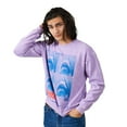 thumbnail image 2 of Jaws Shark Four Square Poster Art Crew Neck Long Sleeve Lilac Wash Adult Sweatshirt-Small, 2 of 4
