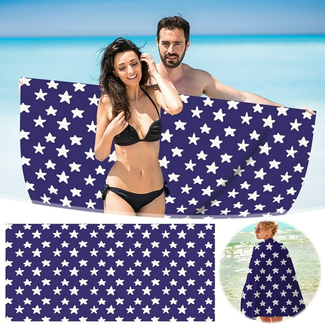 pstuiky Toalla de playa de microfibra, súper colorida, resistente a la arena, manta de playa multiusos para viajes y piscina (76 x 152 cm).