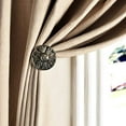 thumbnail image 5 of Deco Window Holdback/Curtain Tieback (Set of 2) Round Medallion Antique Brass, 5 of 7