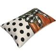 thumbnail image 3 of Fall Pillow Covers 12x20 Set of 2, Polka Dots Orange Pumpkin Pattern Decorative Throw Pillows Linen Autumn Thanksgiving Cushion Pillow Covers for Sofa Couch Outdoor Decor, 3 of 5