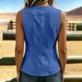 thumbnail image 4 of SwiftWear Women's Bow Front Tie Cute Tank Tops Cotton Linen Cami Sleeveless Summer Tops Casual Everyday Outfits​, 4 of 6