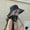 black, variant on Black Rubber Sun Protection And Shading Hats For Women, Summer Face Protection And UV Protection Sun Hats, UV Fisherman Hats