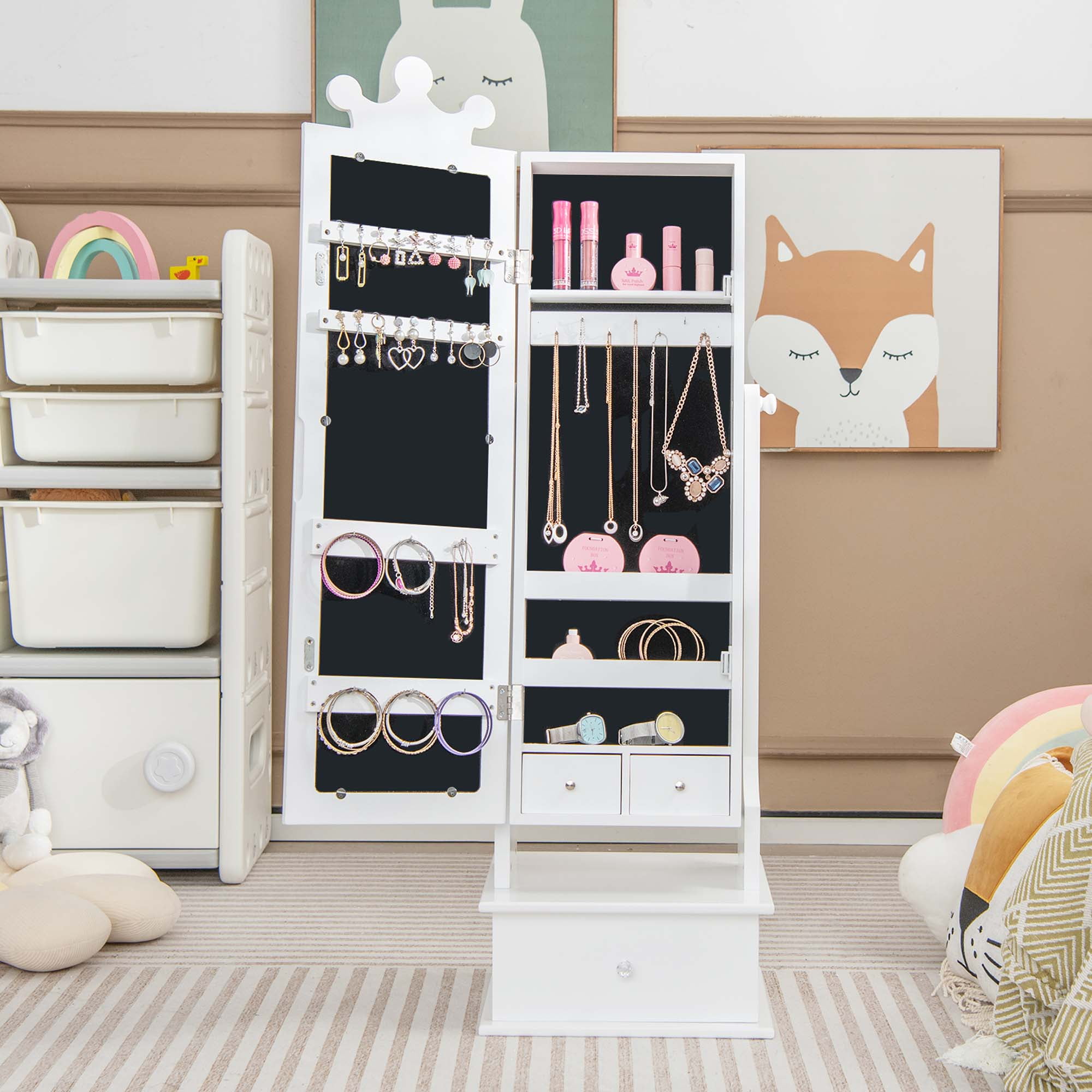 Children's jewelry armoire discount