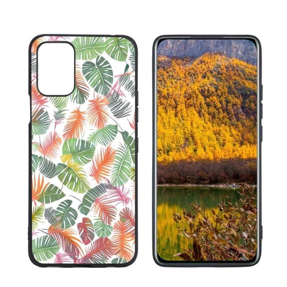 Tropical-Leaves-5 Phone Case, Degined for LG K53 Case Men Women, Flexible Silicone Shockproof Case for LG K53