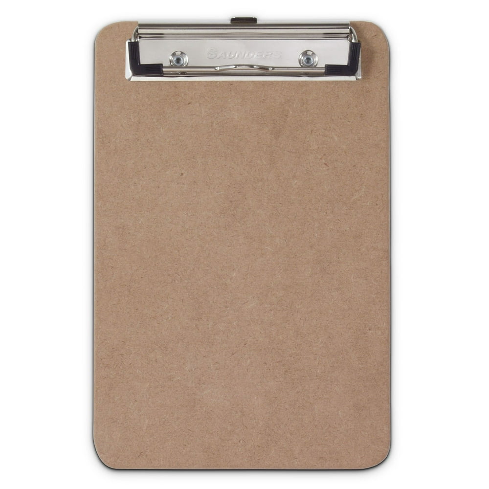 Saunders Hardboard Memo Clipboard with Low Profile Clip and Hanging