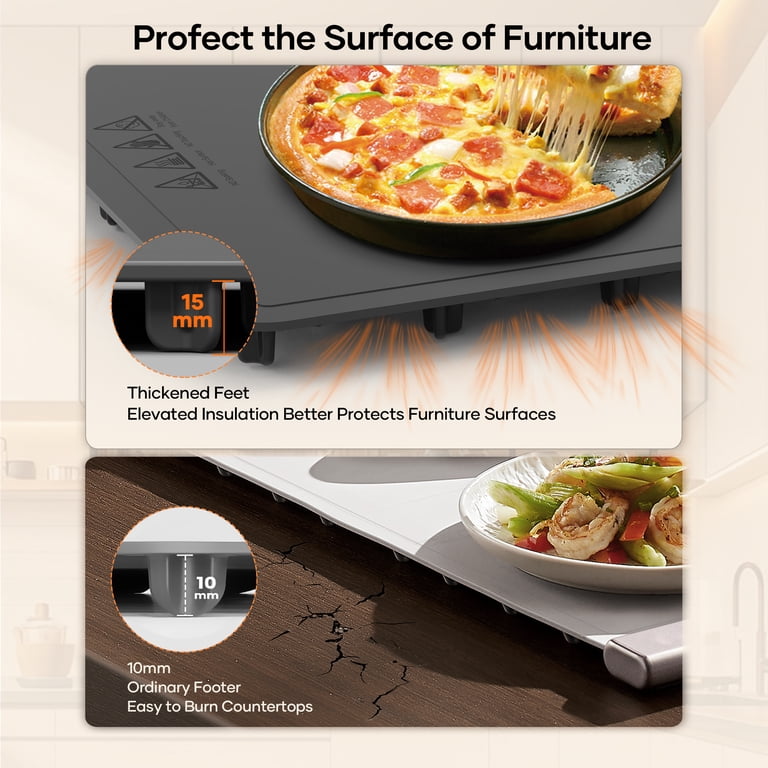 Consiwa Electric Warming Tray 24x16 Inch with 6 Settings photo 7