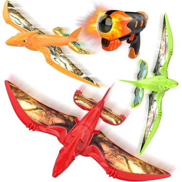 1 Pack Airplane Launcher Toy, 12.6" Foam Glider Led Plane, 2 Flight Mode Catapult Plane for Kids Outdoor Sport Flying Toys Gifts for 4 5 6 7 8 9 10 12 Year Old Boys Girls