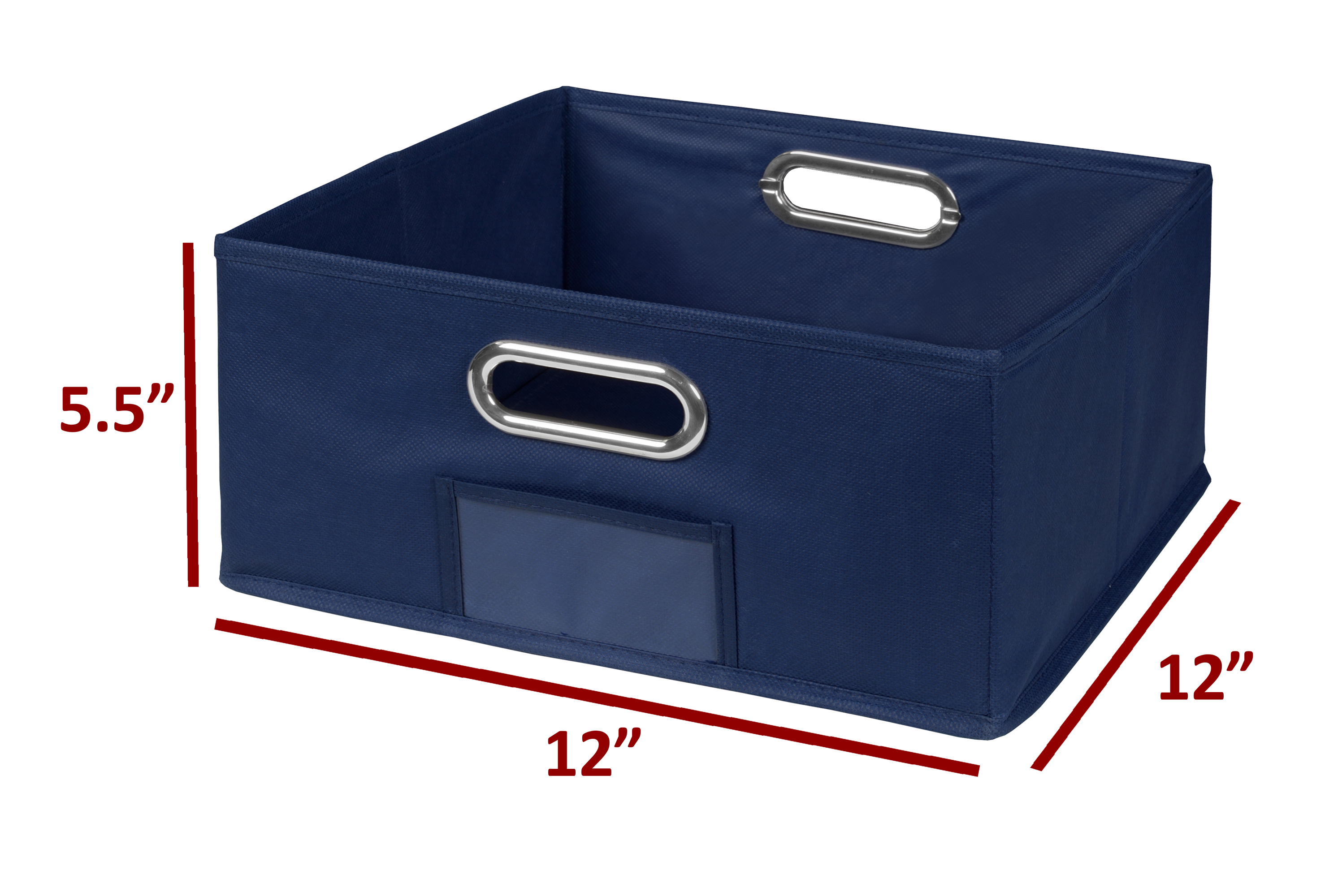 Niche Cubo Storage Set- 6 Full Cubes/3 Half Cubes with Foldable Storage Bins- Truffle/Blue - image 5 of 8