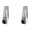 Silver*2, variant on Generic 1-Pack 1-Inch TPR Rubber Vertical Track Roller Wheel, Side Mount Caster with Double Bearings, Quiet Floor-Friendly Guide for Sliding Closet Wardrobe Doors and Cabinets, 4 Screws Included