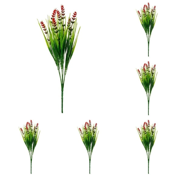 Cqxid Household Imitation Under $15 Artificial flowers Artificial Outdoor Flowers Lavender Greenery Plants With Flowers For Pot Decor For Window Garden Patio Hanging Planter Front Porch