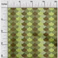 thumbnail image 1 of oneOone Polyester Lycra Dark Olive Green Fabric Scales Geometric Craft Projects Decor Fabric Printed By The Yard 56 Inch Wide, 1 of 4