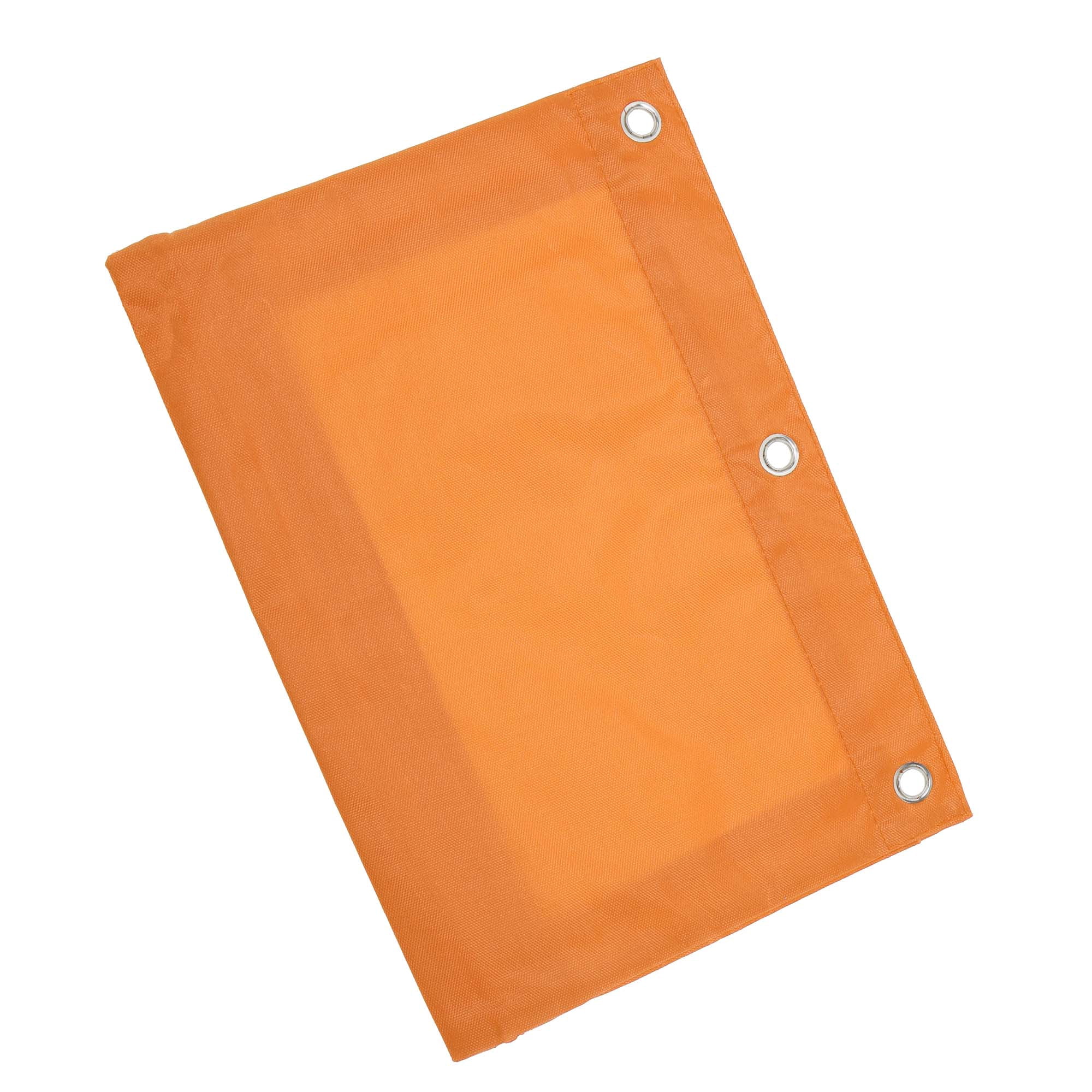 Unique Bargains Pencil Case for 3 Ring Binder, Double Layer, Smooth Zipper Orange