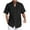 Black, variant on FBMDBB Men's Cotton Linen Shirts Casual Button Down Short Sleeve Summer Beach Shirt Vacation Shirts Suede Shirt Men
