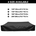 thumbnail image 2 of Sandbox Cover Square Waterproof Raninproof Sun Protection Folding Outdoor Garden Pool Sandpit Toys Canopy Accessories Black 180x180cm, 2 of 7