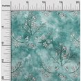 thumbnail image 2 of oneOone Polyester Spandex Dusty Teal Green Fabric Floral Sewing Craft Projects Fabric Prints By Yard 56 Inch Wide, 2 of 4