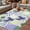 Purple, variant on Spring Floral Checkered Outdoor Rug for Patio/Deck/Porch, Non-Slip Large Area Rug 3 x 5 Ft, Sage Green Daisy Buffalo Plaid Indoor Outdoor Rugs Washable Area Rugs, Reversible Camping Rug Carpet Runner