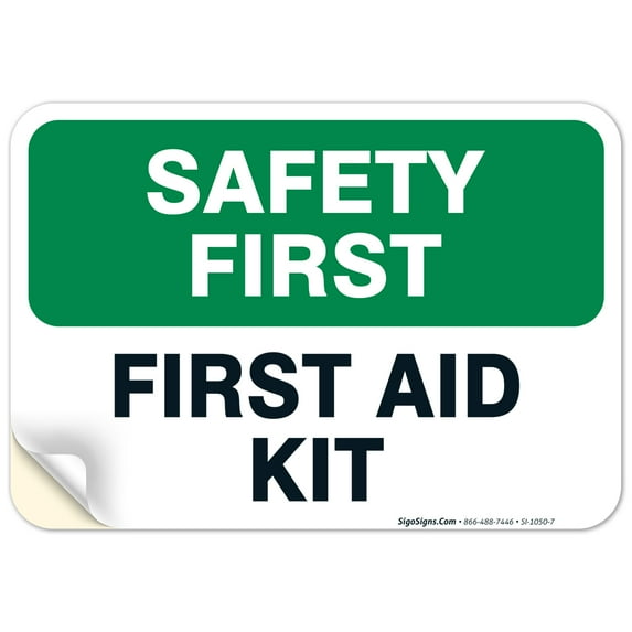 First Aid Kit Sign,