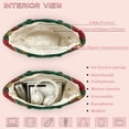 thumbnail image 5 of HUIACONG Bow Snowflake Christmas Quilted Shoulder Tote Bag for Women Large Capacity Featherlight Handbag for Holiday Shopping, Travel and Daily Use with Spacious Interior, 5 of 7