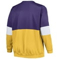 thumbnail image 3 of Men's Fanatics Purple/Gold Los Angeles Lakers Big & Tall Split Pullover Sweatshirt, 3 of 3
