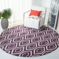 thumbnail image 2 of SAFAVIEH Chatham Graham Geometric Wool Area Rug, Purple/Ivory, 4' x 6', 2 of 10