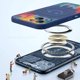 thumbnail image 4 of Magsafe-funda de silicona para iPhone 14 Pro Max, cubierta de Graffiti Smile Magsafing para Apple 13, 12 Pro Max, 14 Plus, Fundas con correa de muñeca, 4 of 4