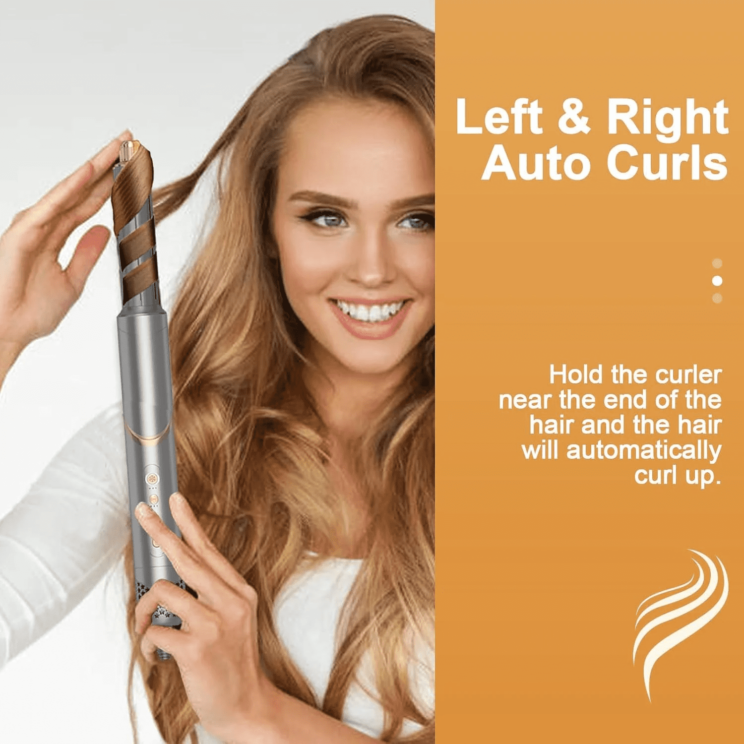 Complete Salon Styling Kit with Foldable Handle, 8-in-1 Versatile Hot Air Styler with Auto-Wrap Curlers & Ionic Technology for All Hair Types (Drying, Curling, Straightening)