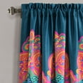 thumbnail image 2 of Lush Decor Boho Chic Window Panels Light Filtering - Turquoise/Navy - 108 x 52, 2 of 11