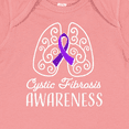 thumbnail image 4 of Inktastic Cystic Fibrosis Awareness with Ribbon and Lungs Boys or Girls Baby Bodysuit, 4 of 5