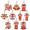 thumbnail image 4 of WHAMVOX  10 Pcs Charms Pendants Chinese New Year Decoration Hanging Ornament, 4 of 8