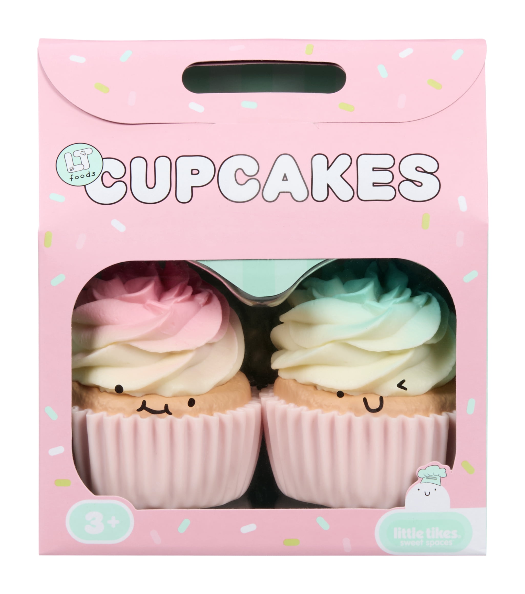 Little Tikes Sweet Spaces Playful Plates – Cupcakes, Play Kitchen Food, Ages 3+