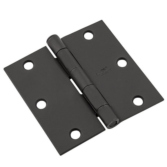 SPB512 3-1/2" x 3-1/2" SQR Hinge 1/pk - Black