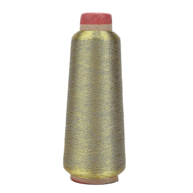 Sewing Thread HardWearing Household Polyester Yarns for DIY Embroidery Machine Project(Gold )