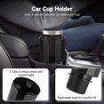 thumbnail image 3 of Support de Gobelet, Adaptateur de Support de Gobelet de Voiture Extensible avec Base Réglable 2.5-3.8 Pouces, Support de Bouteille de Voiture Antichoc, Compatible avec Yeti, Nalgene, Hydro Flask 20-40oz Gobelet, Tasses & Bouteilles, 3 of 7