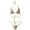 Skin Colour, variant on 2Pcs Lady Solid Color Halter Mini Bra G-String Bikini Set Swimwear Swimsuit