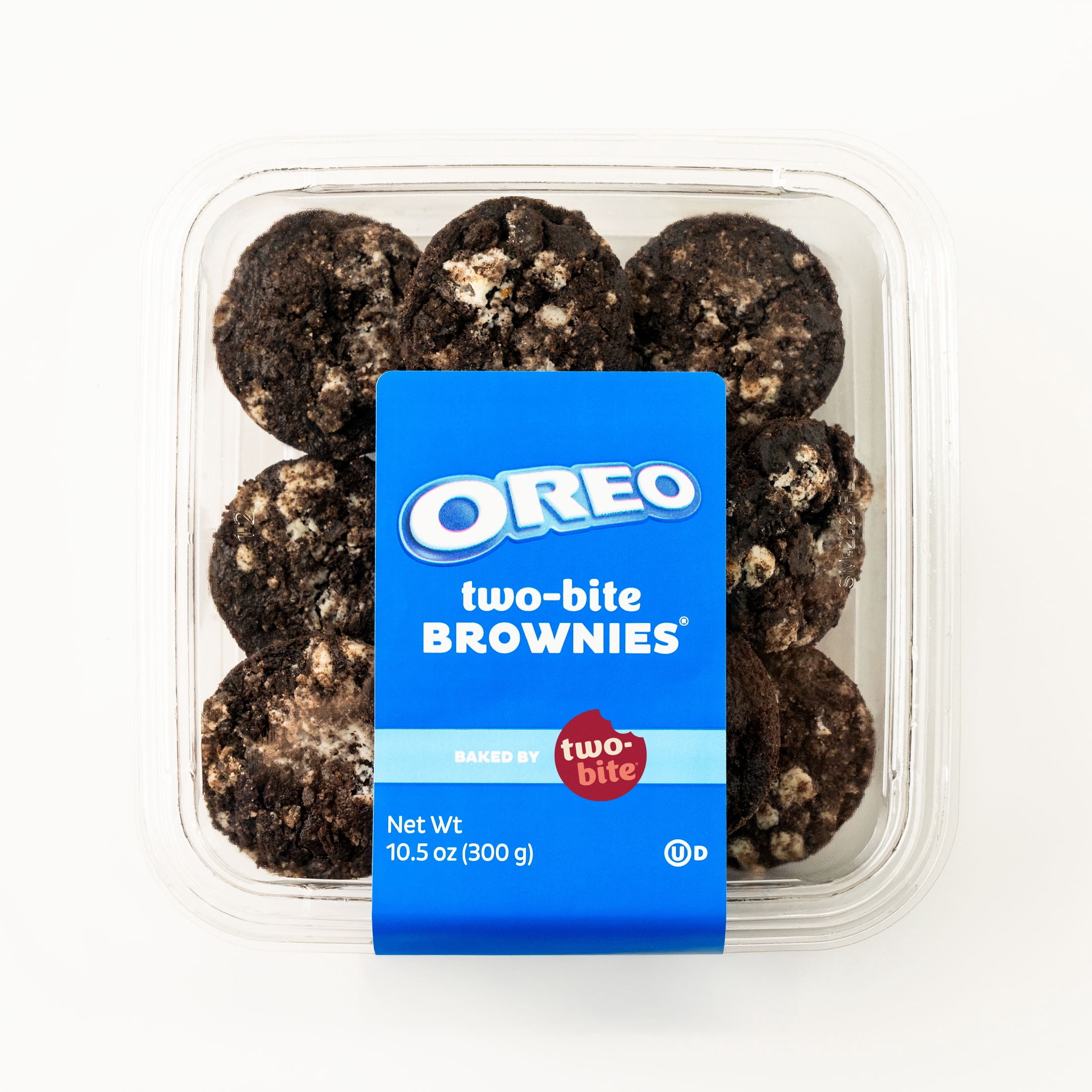 Two-bite Oreo Brownies, 10.5 oz, 10 Count, Baked, Moist, Fudgy Dessert