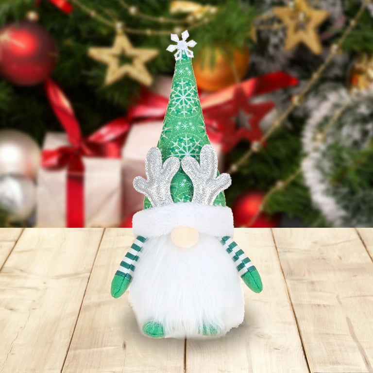Flmtop Christmas Gnomes Cute LED Light Plush Gnome Christmas Decorations  for Home