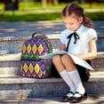 thumbnail image 5 of Yiaed Mardi Gras4 Print School Backpack College Backpack Daypacks for Students High School Spacious and Durable Daypack for Work and Travel-One Size, 5 of 6