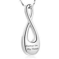Infinity Cremation Jewelry for Ashes Urn Necklace Pendants for Ashes Wome/Men Memorial Lockets Keepsake Cremation Ashes Jewelry