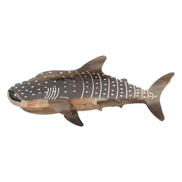 EZLIFE Pinza para el pelo de animales con forma de tiburón y acetato de ballena azul, regalo Q6W2