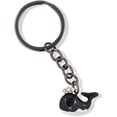 thumbnail image 3 of EPJ Whale with Three Rhinestones for Water Charm Keychain (Pink), 3 of 4