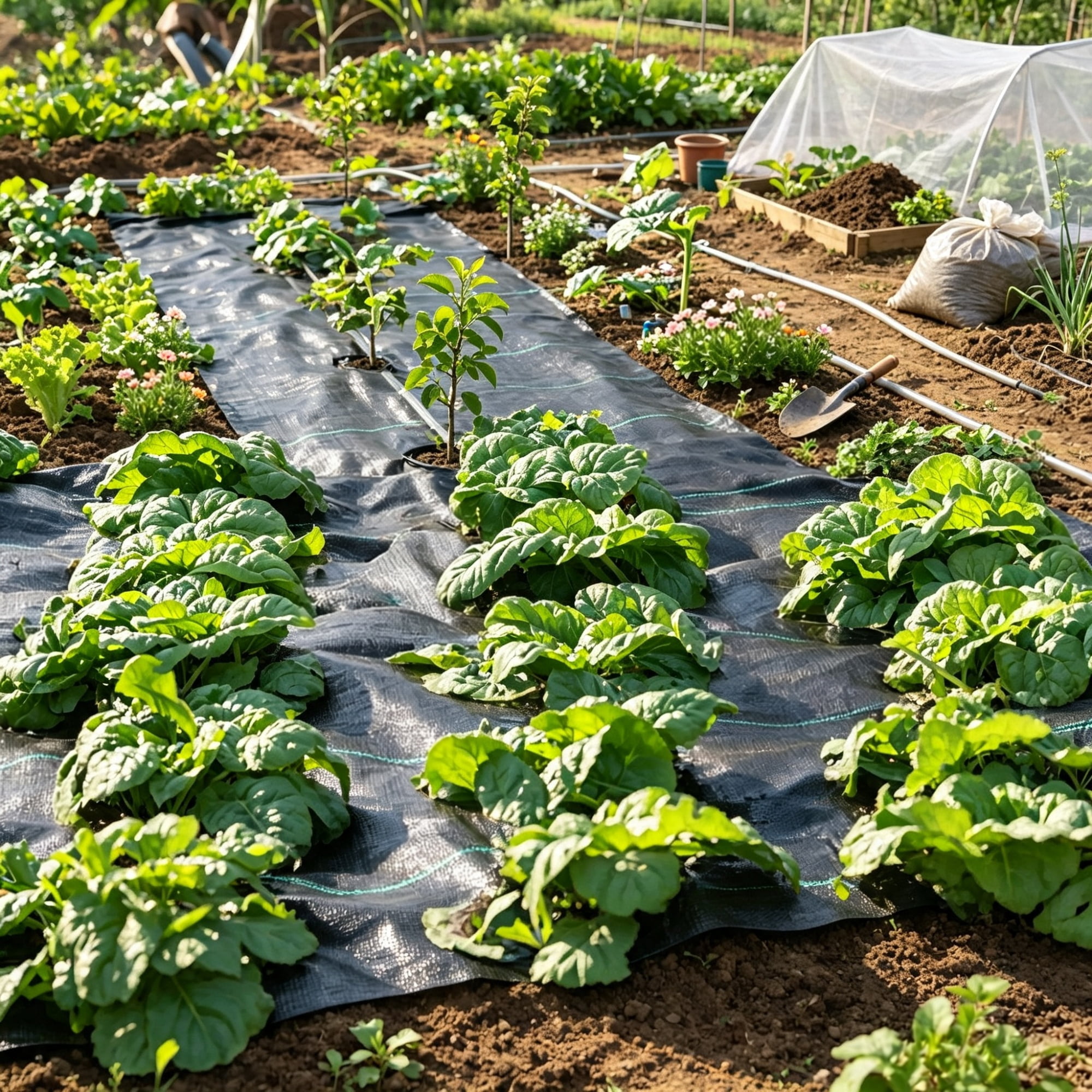 6x100FT Heavy Duty Weed Barrier Landscape Fabric, Woven PP Geotextile Ground Cover for Driveways & Gardens