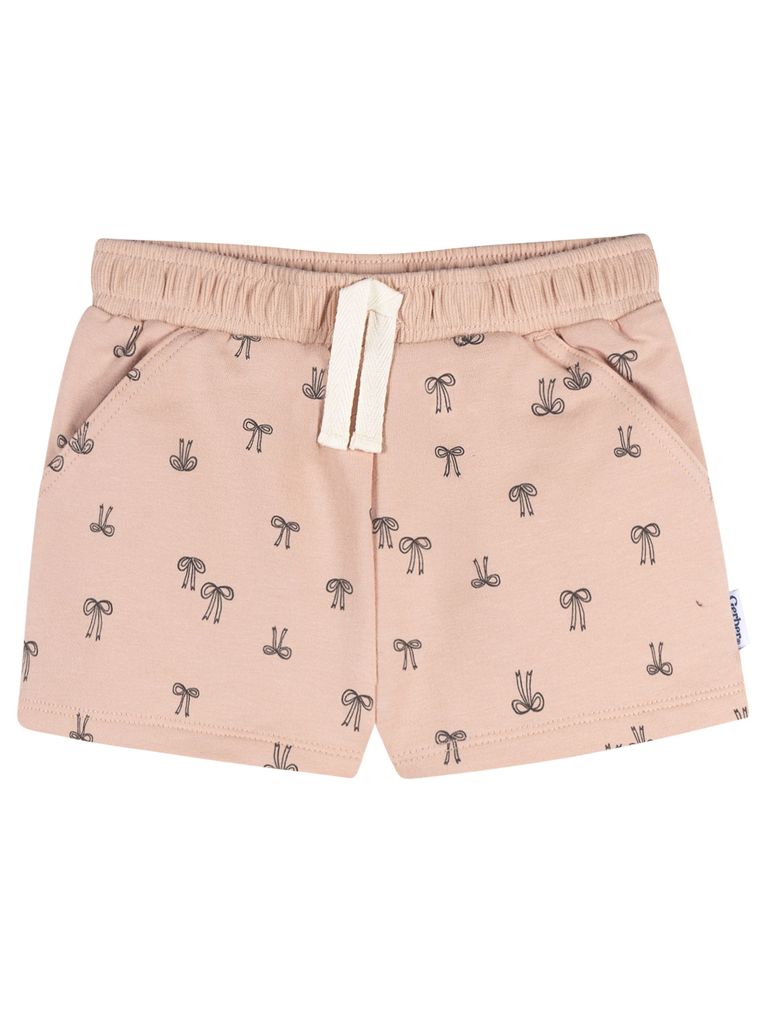 Gerber Baby and Toddler Girl Knit Shorts, 3-Pack, Sizes 0/3 Months - 5T