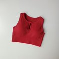 thumbnail image 4 of Sujetador deportivo para mujer, sujetadores acanalados sin costuras, camisetas recortadas para Fitness y correr, chaleco deportivo acanalado,, 4 of 5