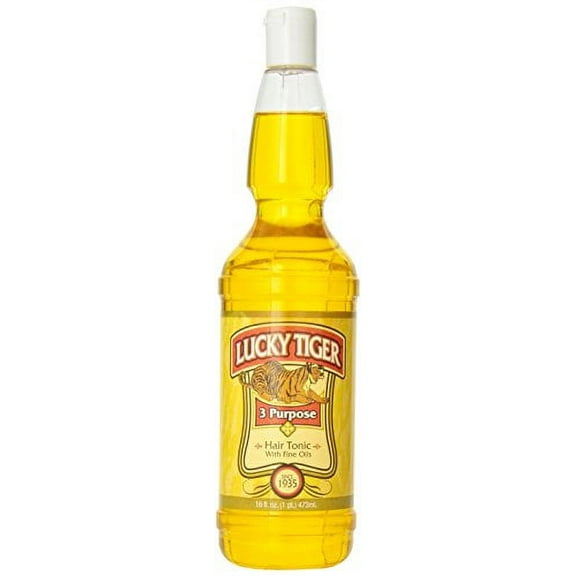 Lucky Tiger 3 Purpose Hair Tonic with Fine Oils 16oz